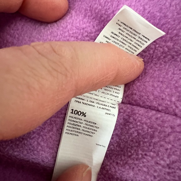 Girls Winter coat navy multicolored stars like new 6-7 years old - Picture 8 of 8